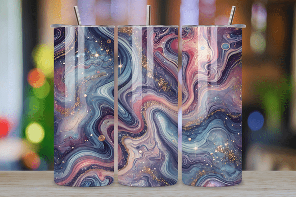 Amethyst Glitter Marble Tumbler Wrap Review