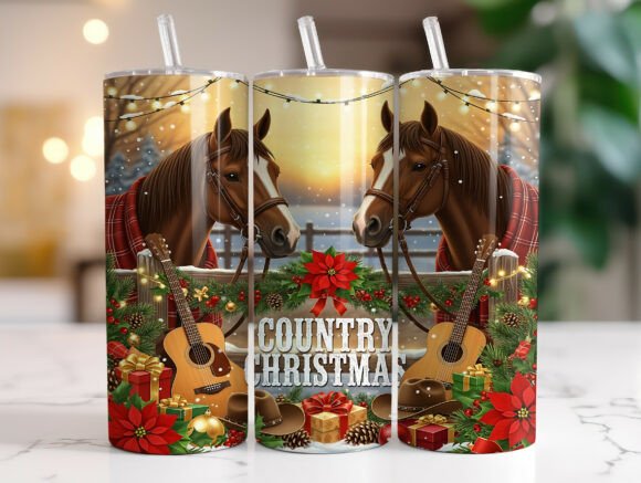 Country Western Christmas Tumbler Wrap Review