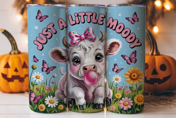 Cute Moody Cow Tumbler Wrap Review