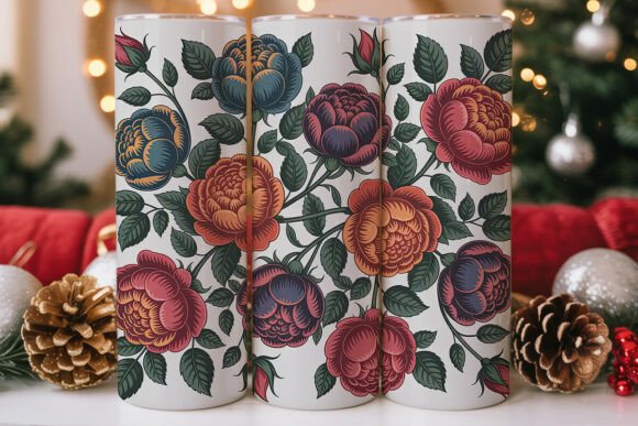 Dramatic Floral Rose Pattern 20oz Tumble Review