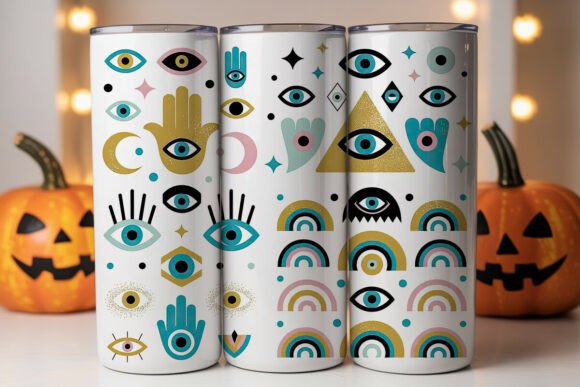 Evil Eye Hamsa Tumbler Wrap PNG Review