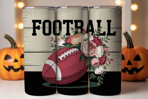Floral Football Tumbler Wrap Design Review