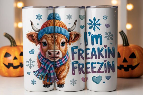Highland Cow Winter Tumbler Wrap Review