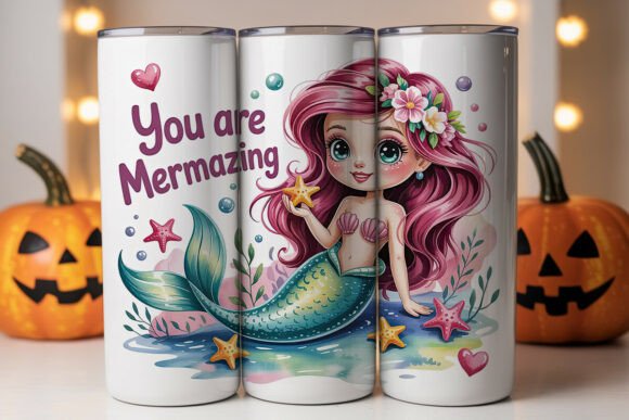 Kawaii Mermaid Tumbler Wrap Design Review