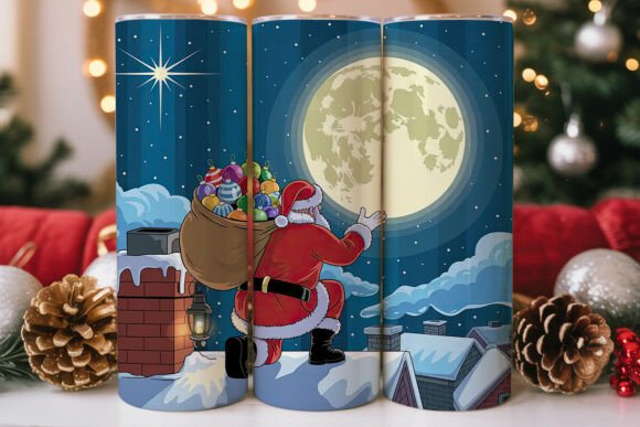 Magical Santa Rooftop Tumbler Wrap Review