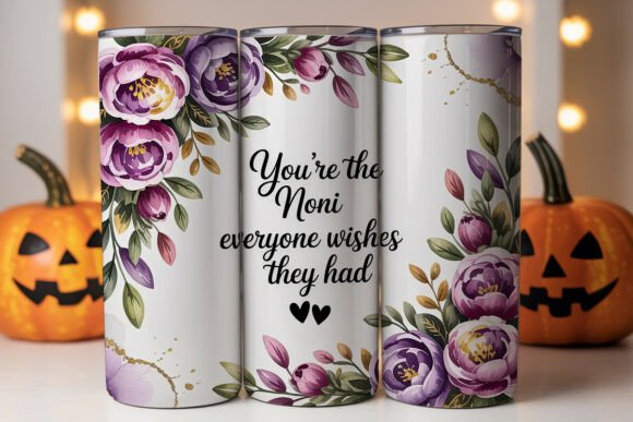 Noni Floral Tumbler Wrap PNG Review