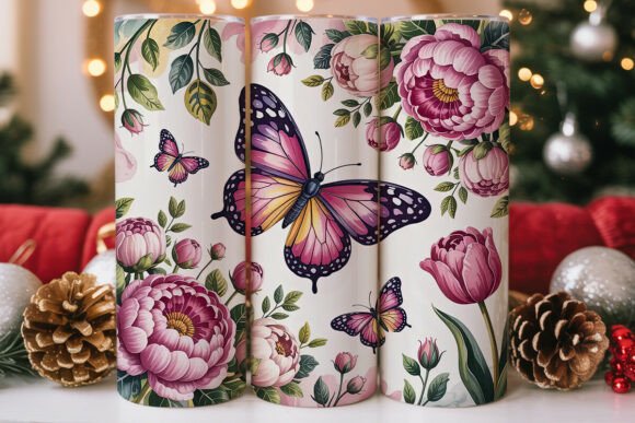 Pink Floral Butterfly Leopard Tumbler Design Review