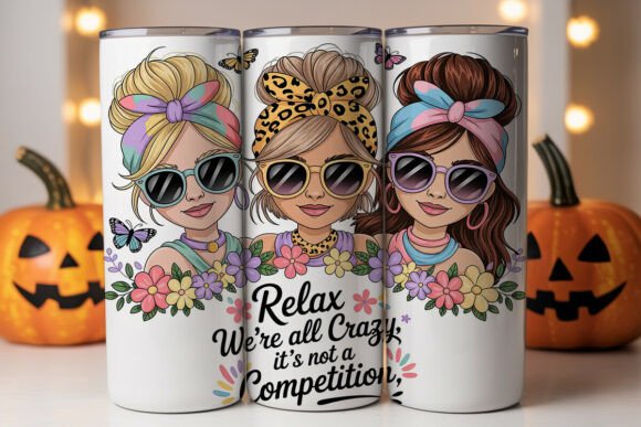 Relaxing Girlfriends Tumbler Wrap Design Review
