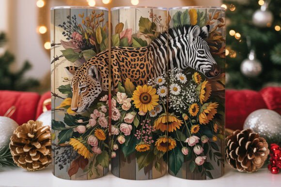 Rustic Leopard Zebra Sunflower Tumbler Design Review