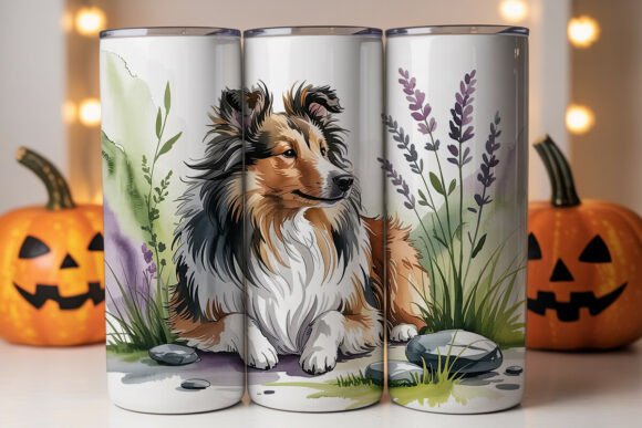 Sheltie Flowers Tumbler Wrap Design Review