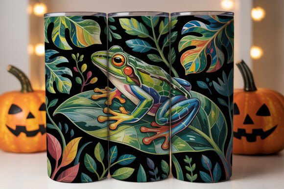 Stained Glass Frog Tumbler Wrap Review