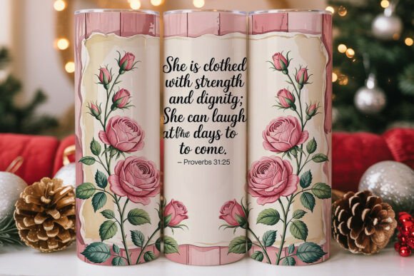 Strength Dignity Rose Tumbler Wrap Review