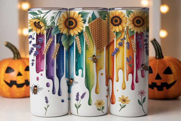 Sunflower Bee Honeycomb Tumbler Wrap Review