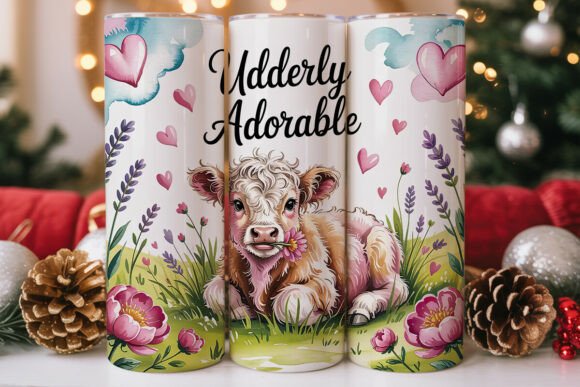 Udderly Adorable Pink Cow Tumbler Wrap Design Review