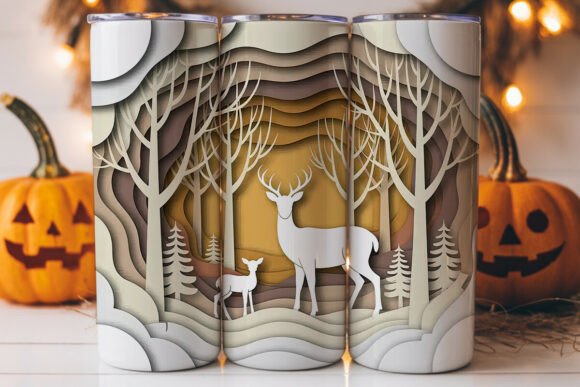 Winter Forest Deer Tumbler Wrap Review